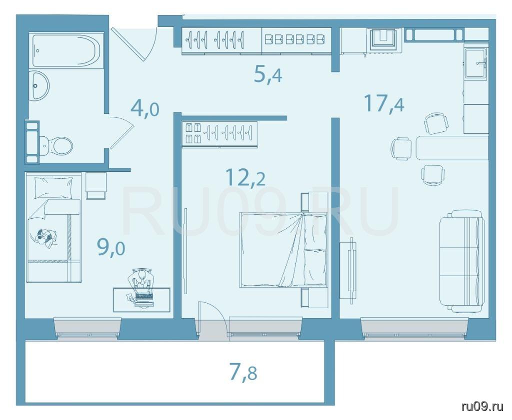 Продам 3-комнатную квартиру, пос. Зональная Станция, Леонова 1 усл -  Просмотр объявления - Недвижимость - Томск - tomsk.ru09.ru :: пос.  Зональная Станция, Леонова 1 усл